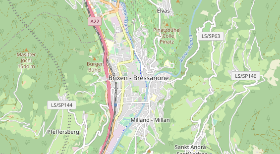 Excursiebestemming op kaart