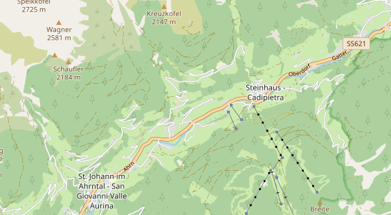 Destination d'excursion sur la carte