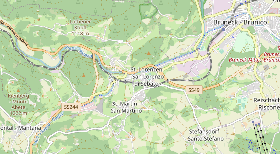 Destination d'excursion sur la carte