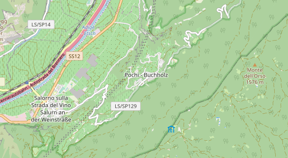 Destination d'excursion sur la carte