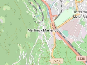 Destinazione dell'escursione sulla carta