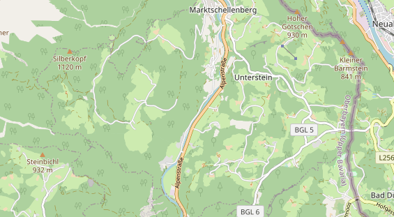 Destination d'excursion sur la carte