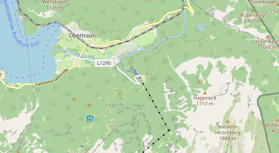 Destination d'excursion sur la carte