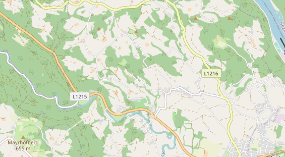 Destinazione dell'escursione sulla carta