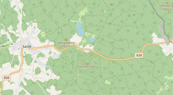 Destinazione dell'escursione sulla carta