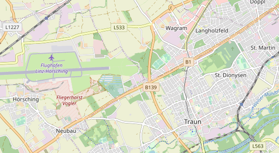 Excursiebestemming op kaart