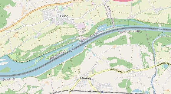 Excursiebestemming op kaart