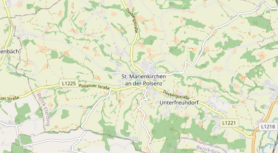 Destination d'excursion sur la carte