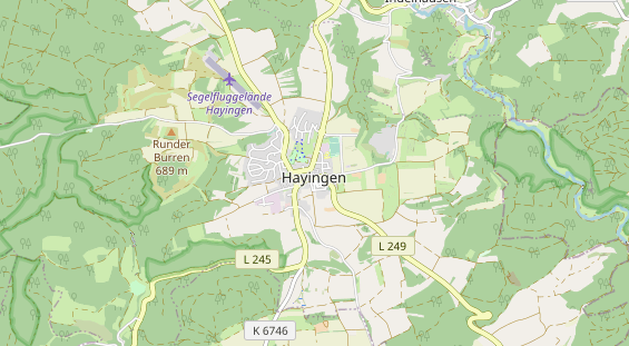 Destinazione dell'escursione sulla carta