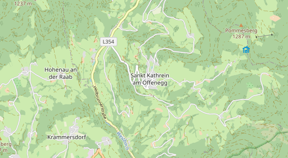 Excursiebestemming op kaart