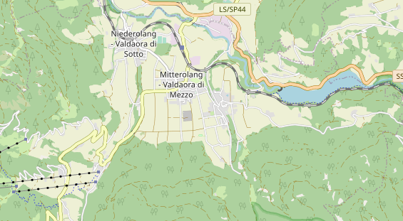 Destinazione dell'escursione sulla carta