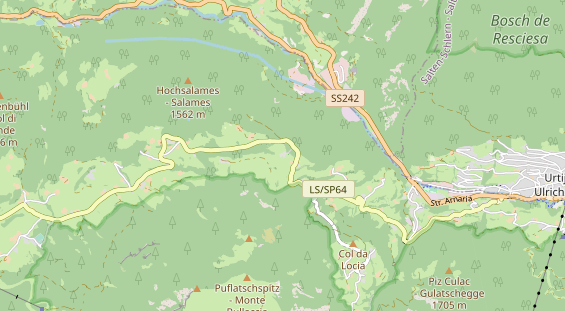 Destination d'excursion sur la carte