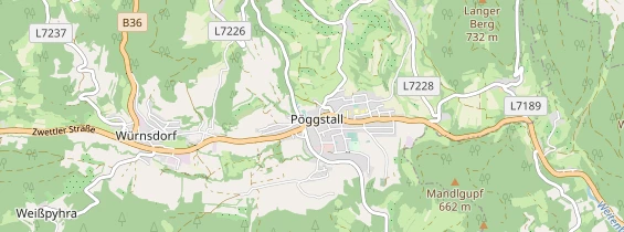 Excursiebestemming op kaart