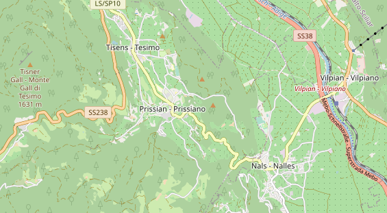 Destination d'excursion sur la carte