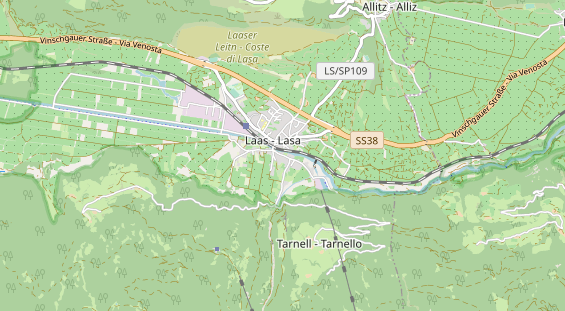 Excursiebestemming op kaart