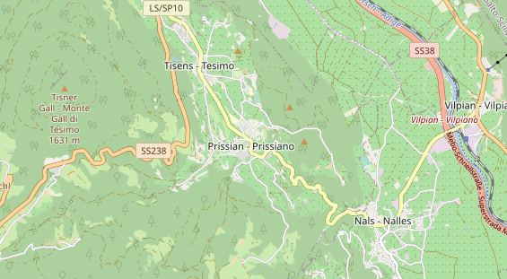 Destination d'excursion sur la carte