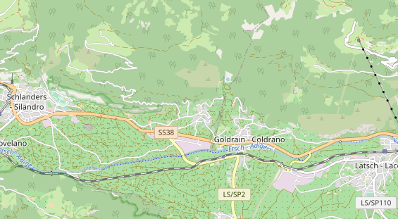 Destinazione dell'escursione sulla carta