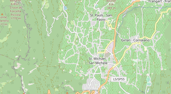 Destination d'excursion sur la carte