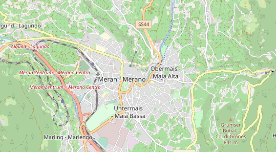 Destination d'excursion sur la carte