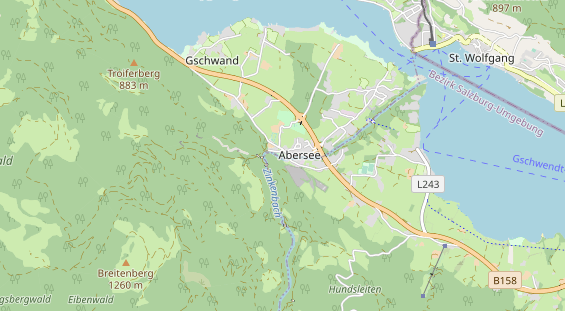 Destination d'excursion sur la carte