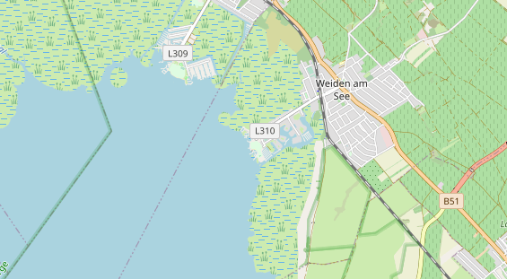 Excursiebestemming op kaart