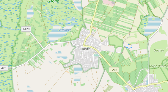 Excursiebestemming op kaart