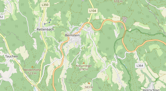 Excursiebestemming op kaart