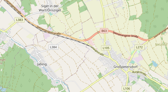 Excursiebestemming op kaart