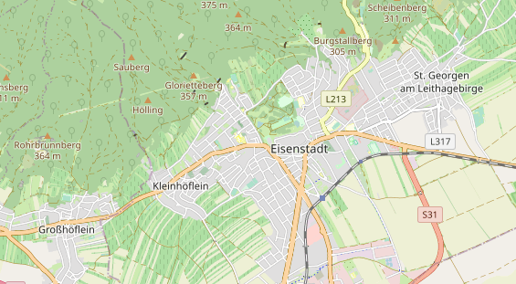 Destinazione dell'escursione sulla carta