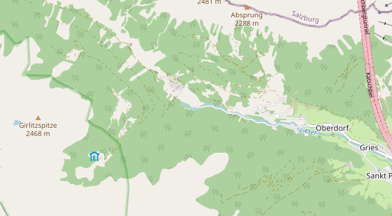 Ausflugsziel auf Karte