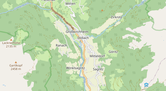 Ausflugsziel auf Karte