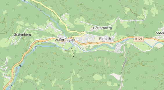 Destination d'excursion sur la carte