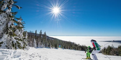 Ausflug mit Kindern - Umgebungsschwerpunkt: Berg - Peilstein im Mühlviertel - Panorama Skifahren mit Blick bis in die Alpen - Skigebiet Hochficht - Skispaß für die ganze Familie