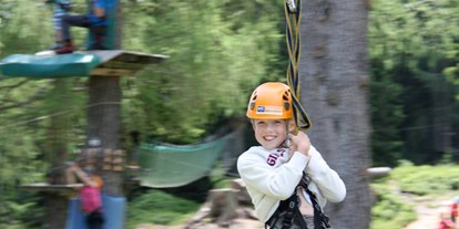 Ausflug mit Kindern - Ausflugsziel ist: ein Kletterpark - Weißbriach - Felsenlabyrinth & Flying Fox Nassfeld