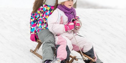 Ausflug mit Kindern - Winterausflugsziel - Seis am Schlern - Naturrodelbahn "Tru liösa Foram" in San Cassiano