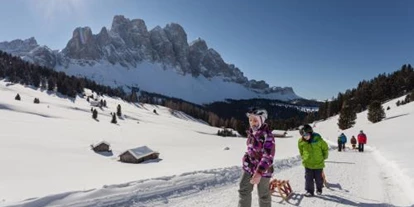 Trip with children - St. Lorenzen (Trentino-Südtirol) - Rodeln im Winter - Kaserill Alm - Zans