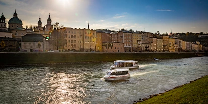 Ausflug mit Kindern - Ausflugsziel ist: eine Schifffahrt - Kleinberg (Nußdorf am Haunsberg) - Salzburg Stadt Schiff-Fahrt