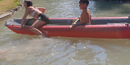 Ausflug mit Kindern - Weg: Erlebnisweg - Großraming - Bootsfahrt - Wassererlebnispark Im Gesäuse