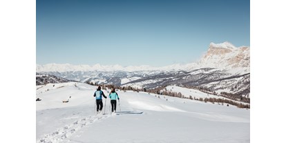 Ausflug mit Kindern - San Martin Dolomites - Familienwanderung im Winter am Pralongiá - Bioch – Arlara Plateau. - Leichte Wanderung am Pralongiá - Bioch – Arlara Plateau