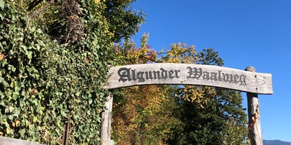 Ausflug mit Kindern - Dauer: unter einer Stunde - Tirol - Der ebene Algunder Waalweg in Algund bei Meran. - Wanderung am Algunder Waalweg