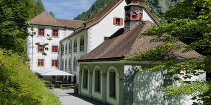 Ausflug mit Kindern - Themenschwerpunkt: Abenteuer - PLZ 7212 (Schweiz) - Altes Bad Pfäfers - Taminaschlucht mit Thermalquelle