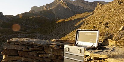 Ausflug mit Kindern - Witterung: Schönwetter - Stierva - Wildtierbeobachtungspunkt im Alperschälligebiet - Wildtierbeobachtungspunkte Alperschälli