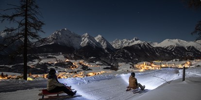Ausflug mit Kindern - Wickeltisch - Graubünden - Abendschlitteln jeden Donnerstag - Skigebiet Scuol Motta Naluns