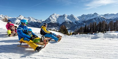 Ausflug mit Kindern - Restaurant - Samnaun Dorf - Schlitteln - Skigebiet Scuol Motta Naluns