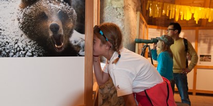 Ausflug mit Kindern - Themenschwerpunkt: Tiere - Taufers im Münstertal - Bärenausstellung S-charl