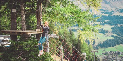 Ausflug mit Kindern - Umgebungsschwerpunkt: Wald - Wergenstein - Seilpark Pradaschier