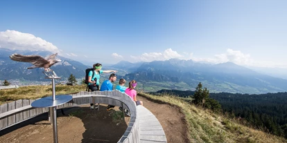 Ausflug mit Kindern - öffentliche Verkehrsmittel - Flims Waldhaus - Aussichtspunkt  - Heidipfad