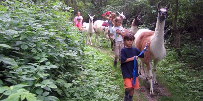 Ausflug mit Kindern - Themenschwerpunkt: Tiere - Müstair - Lamatrekking