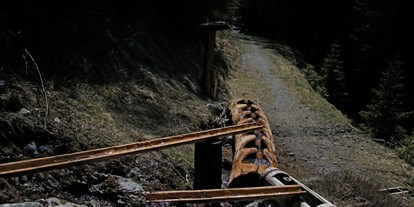 Ausflug mit Kindern - Kinderwagen: großteils geeignet - Graubünden - Zwergenweg – «Via dals Nanins» in Tarasp, Unterengadin
©Irene Hochstrasser - Zwergenweg – «Via dals Nanins»