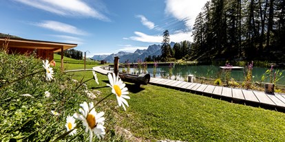 Ausflug mit Kindern - Themenschwerpunkt: Spielen - Graubünden - Lai da Padnal in Ftan, Unterengadin
©Andrea Badrutt, Chur - Lai da Padnal Badesee